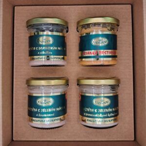 Zlatá paštétová kazeta